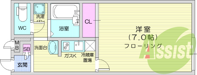 2階の間取り図