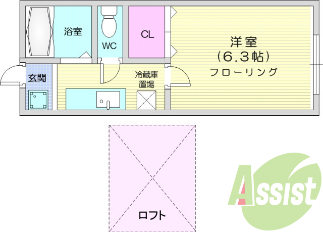 1階の間取り図