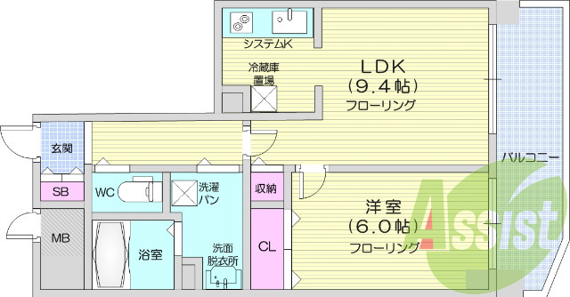 2階の間取り図