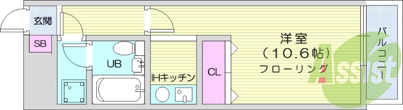 8階の間取り図