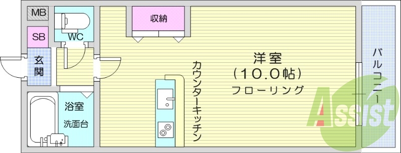 1R、オートロック、オール電化、光ファイバー、B・T別
