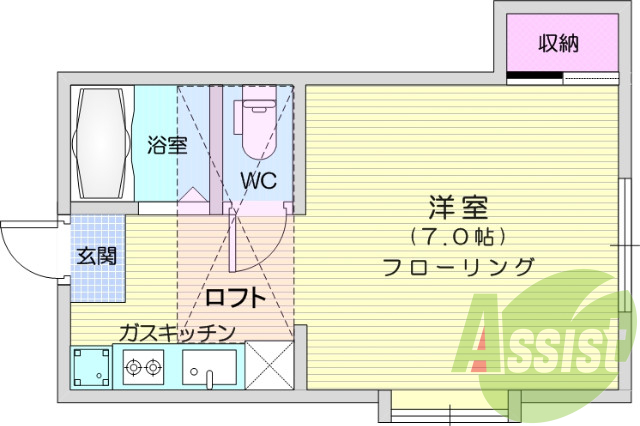 2階の間取り図