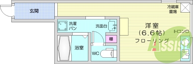 1R、インターネット使用料無料、宅配ボックス、温水洗浄便座付