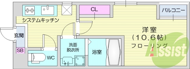 エアコン、ネット無料、洗面脱衣所、収納、浴室乾燥機