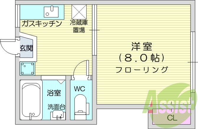TVモニター付きインターホン、バストイレ別、洗濯機置き場室内