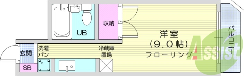 1R、エアコン、光ファイバー、オートロック