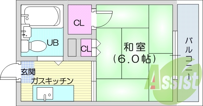 4階の間取り図
