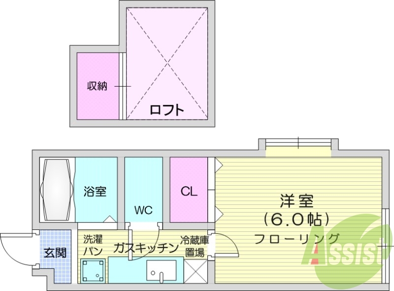 1階の間取り図