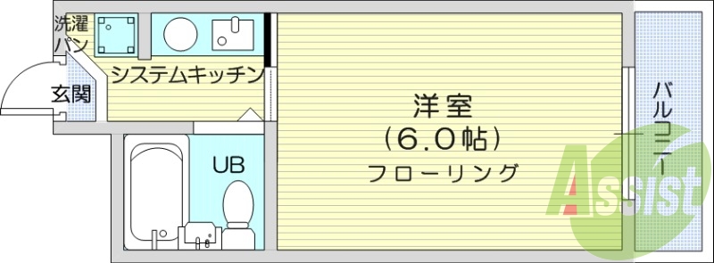 1K、オートロック、宅配ボックス、無料インターネット。