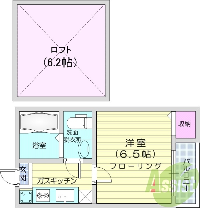 1階の間取り図