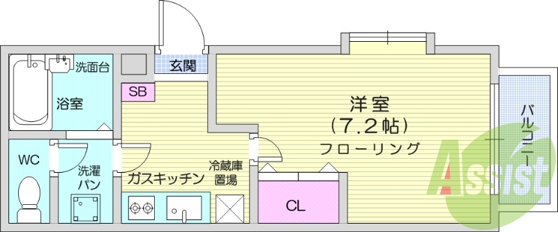 2階の間取り図
