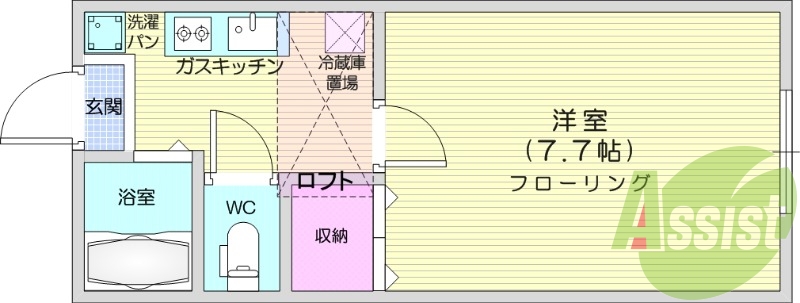 1階の間取り図