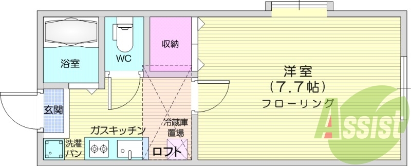 2階の間取り図
