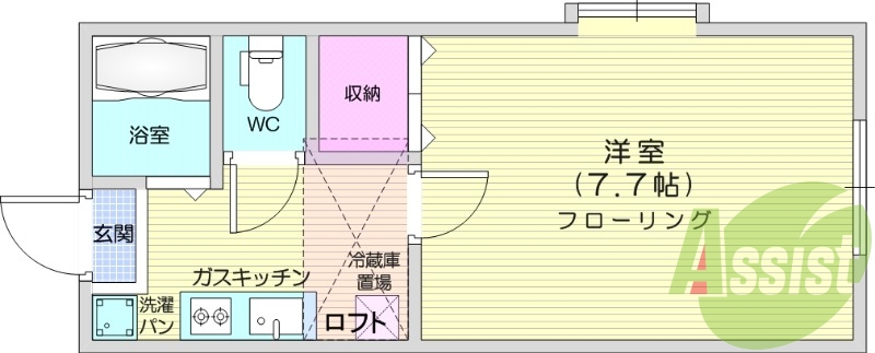 2階の間取り図