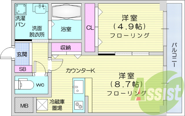 1ＬＤＫ、ウォシュレット、追い炊き機能、シャンプードレッサー