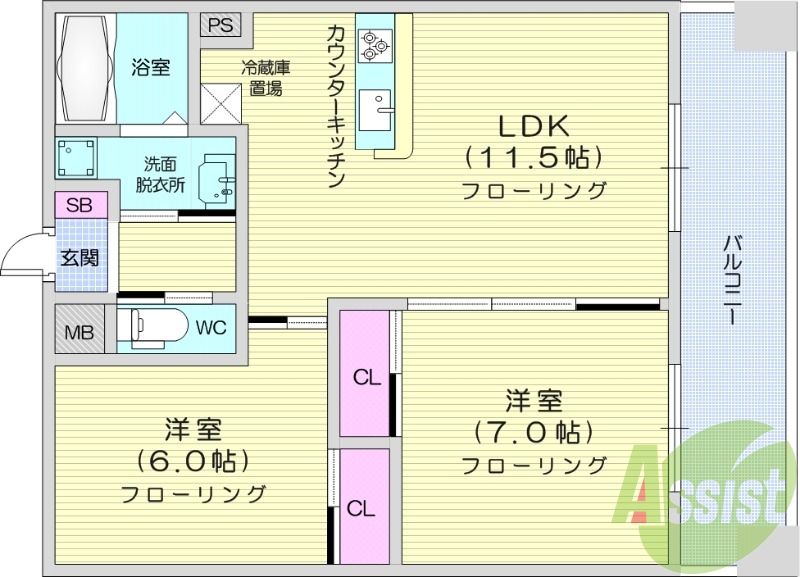 12階の間取り図
