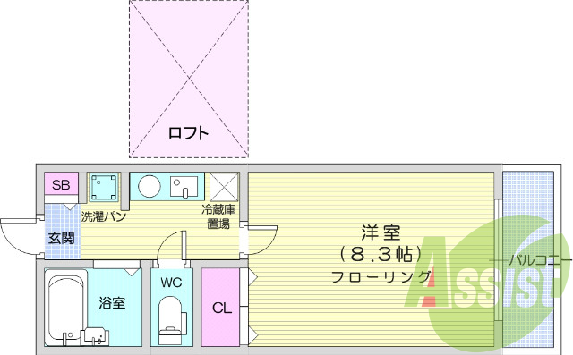 1階の間取り図