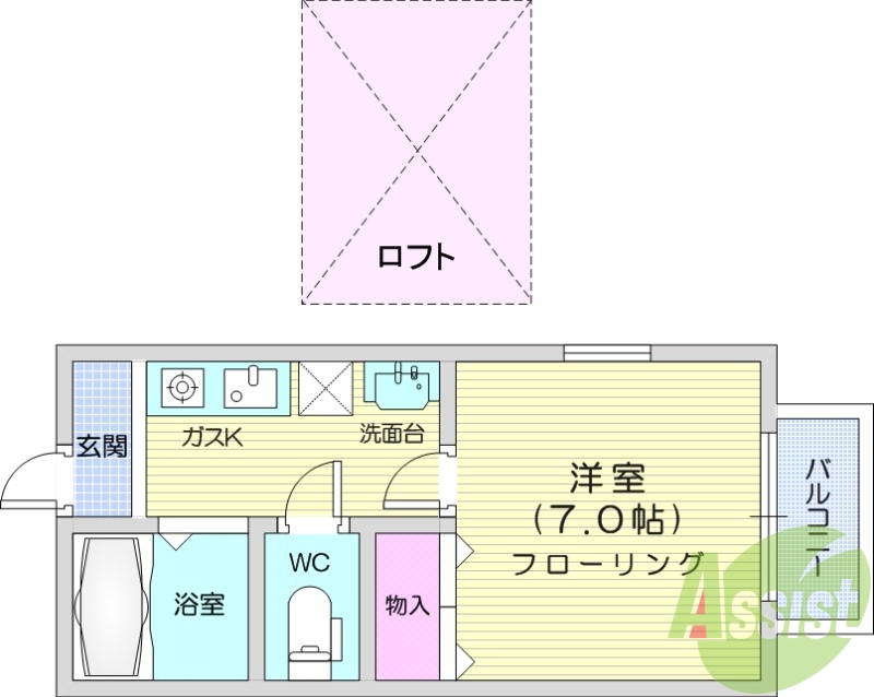 1階の間取り図