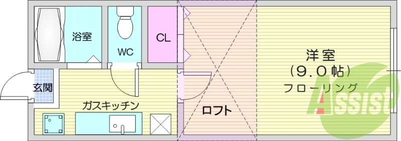 2階の間取り図