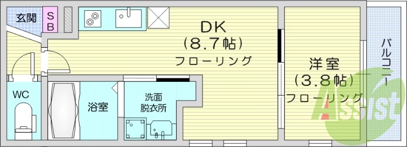 1LDK、ペット相談、ネット料不要、宅配ボックス