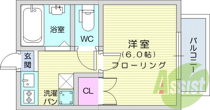 2階の間取り図