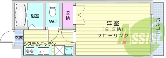 2階の間取り図