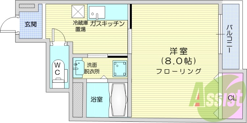 1*、インターネット無料、エアコン、モニター付インターホン