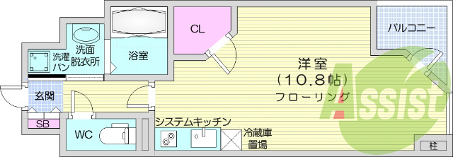 お写真は302号室のものです。参考にしてくださいませ。