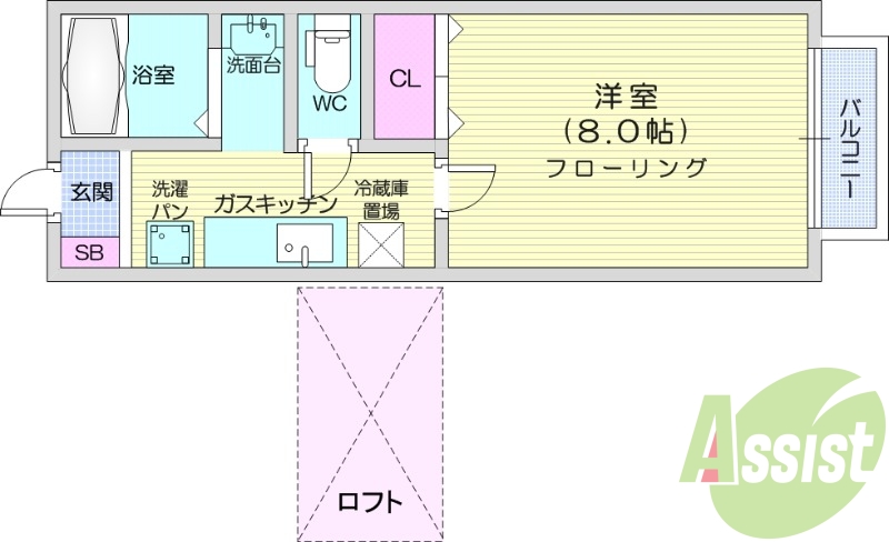 1階の間取り図