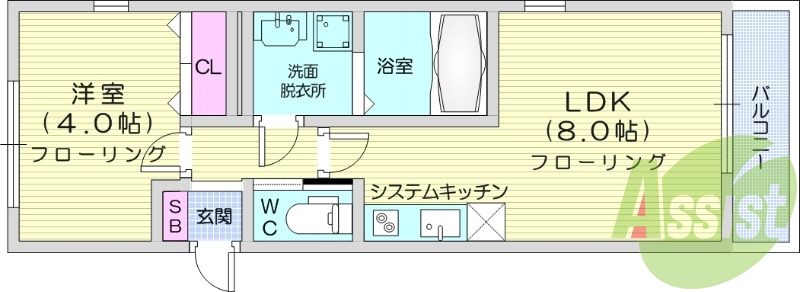 1LDK、浴室乾燥機、ネット無料、追い炊き、温水洗浄便座