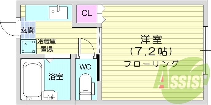 1階の間取り図