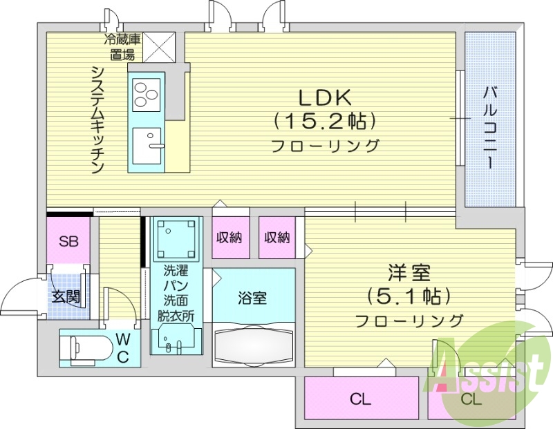 １LDK、AlSOKホームセキュリティー、エアコン2台