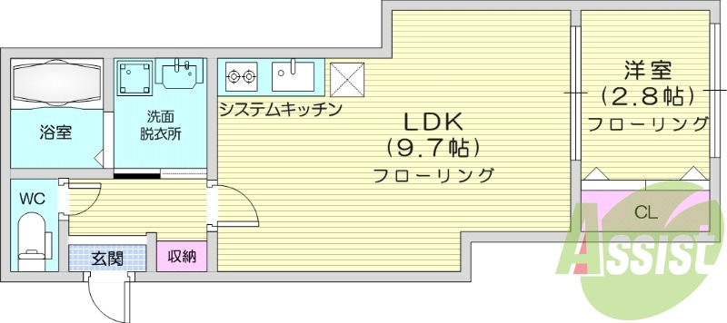 2階の間取り図