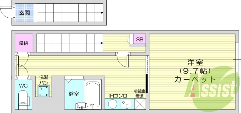 2階の間取り図