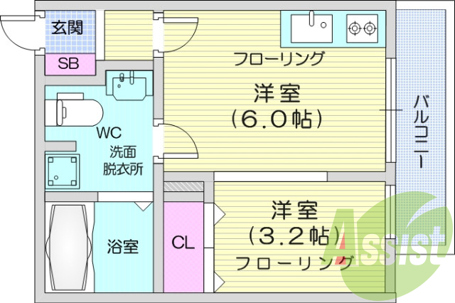 お写真は108号室のものです。参考にしてくださいませ。