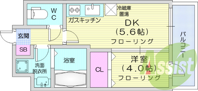 写真は別室です。1DK、洗面台、ウォシュレット、エアコン。