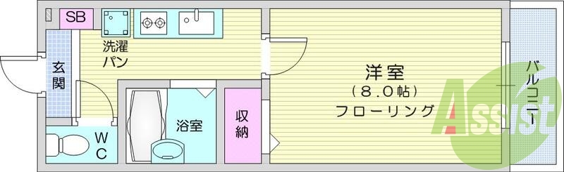 4階の間取り図