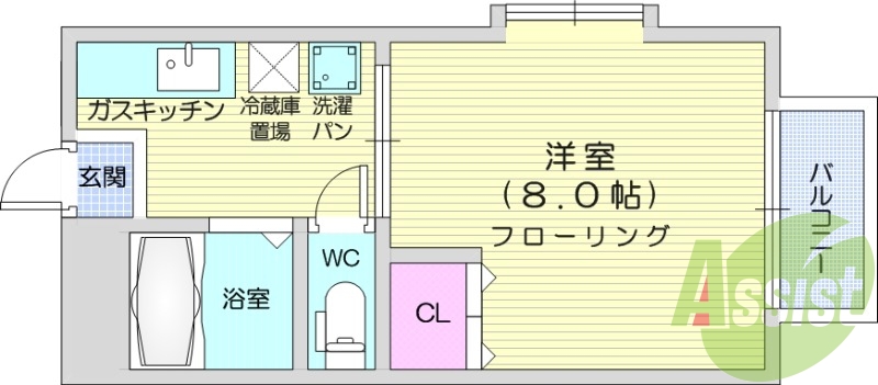 2階の間取り図