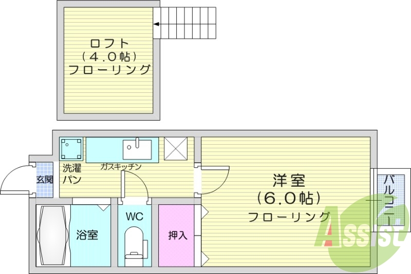 2階の間取り図