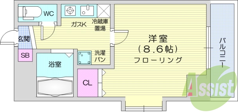 6階の間取り図