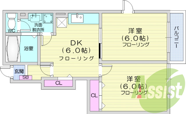 ２ＤＫ、追い焚き機能、シャンプードレッサー、エアコン