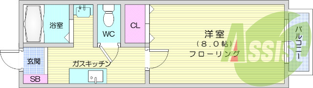 1K・ロフト・ウォシュレット・独立洗面台