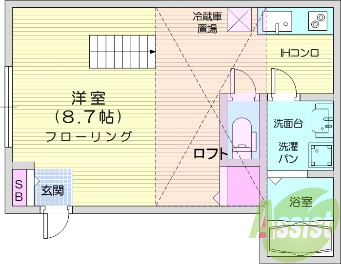 1階の間取り図
