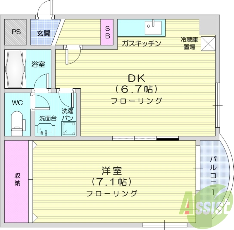 5階の間取り図