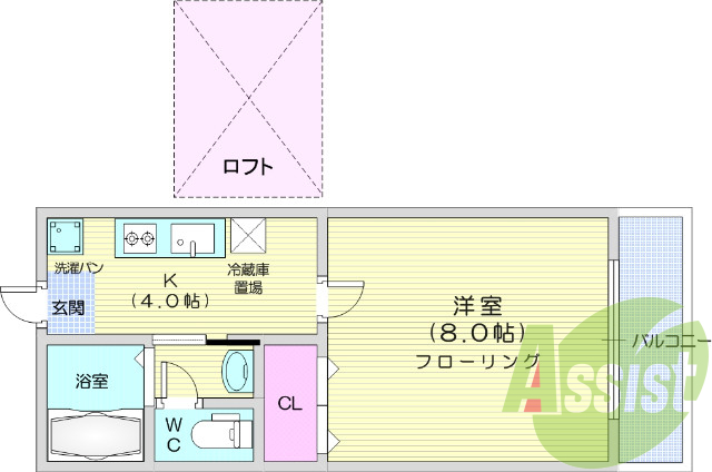 2階の間取り図