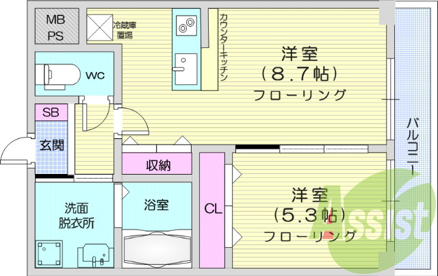 3階の間取り図