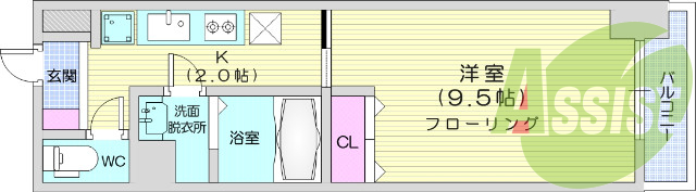 １K、追炊き機能、オートロック、シャンプードレッサー