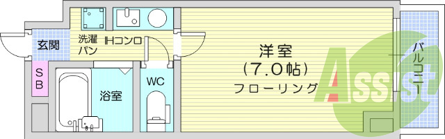 写真は別室です。インターネット使用料、1ドア冷蔵庫、エアコン