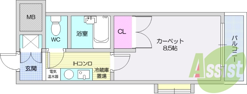 4階の間取り図