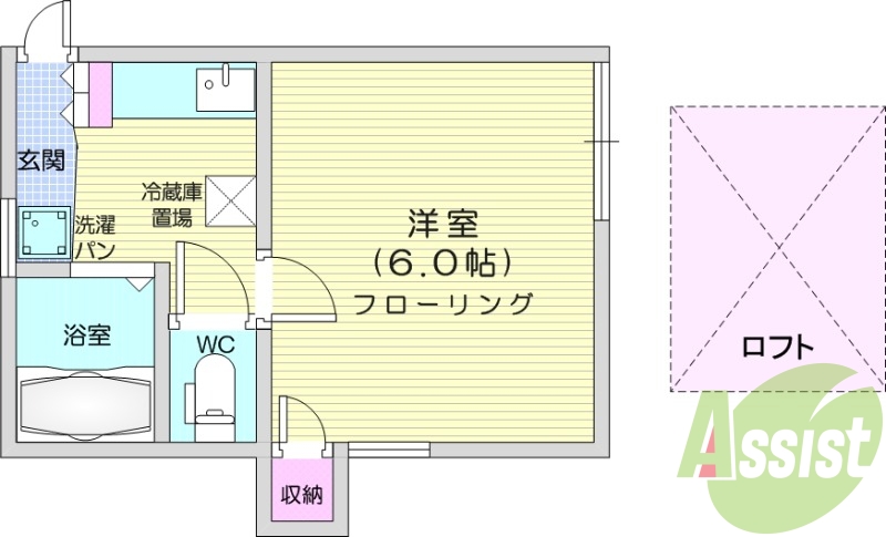 1階の間取り図